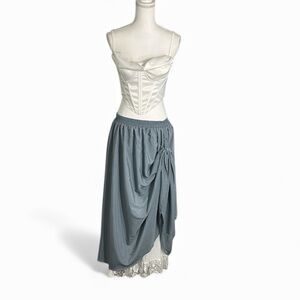 Elegant Asymmetrical Gray Skirt